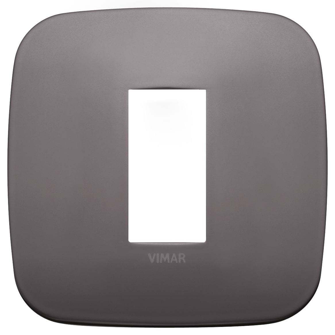 VIMAR - PLACCA ROUND 1M NICHEL DARK