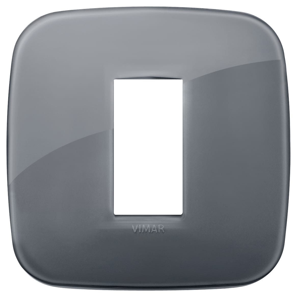 VIMAR - PLACCA ROUND 1M REFLEX GRIGIO FUME