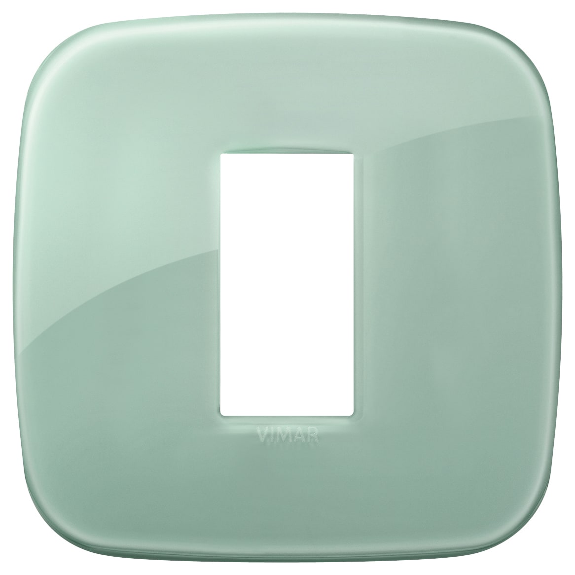 VIMAR - Placca Round 1 Modulo Tecnopolimero Reflex Salvia