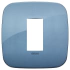 VIMAR - PLACCA ROUND 1M BLU