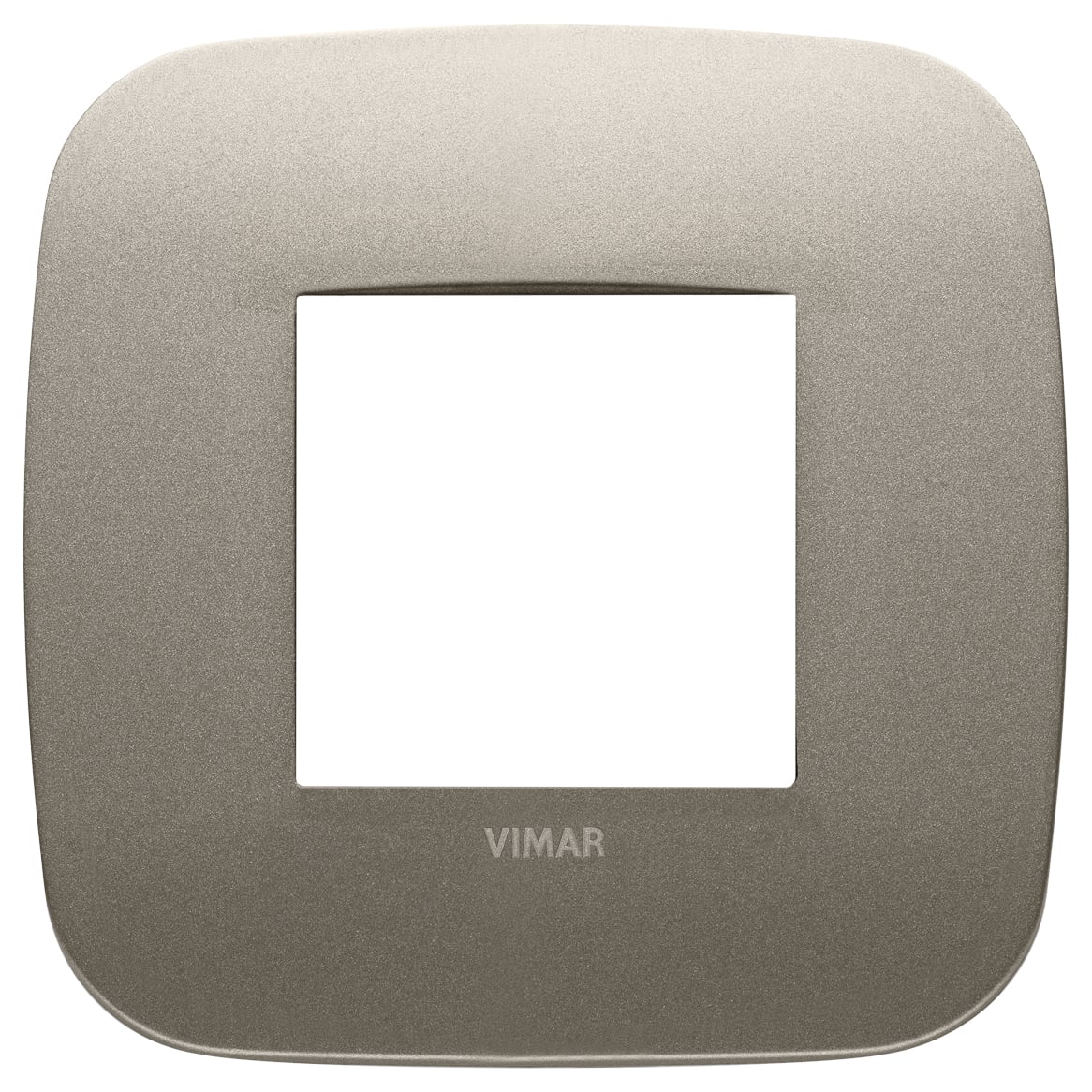 VIMAR - PLACCA ROUND 2M CHAMPAGNE MATT