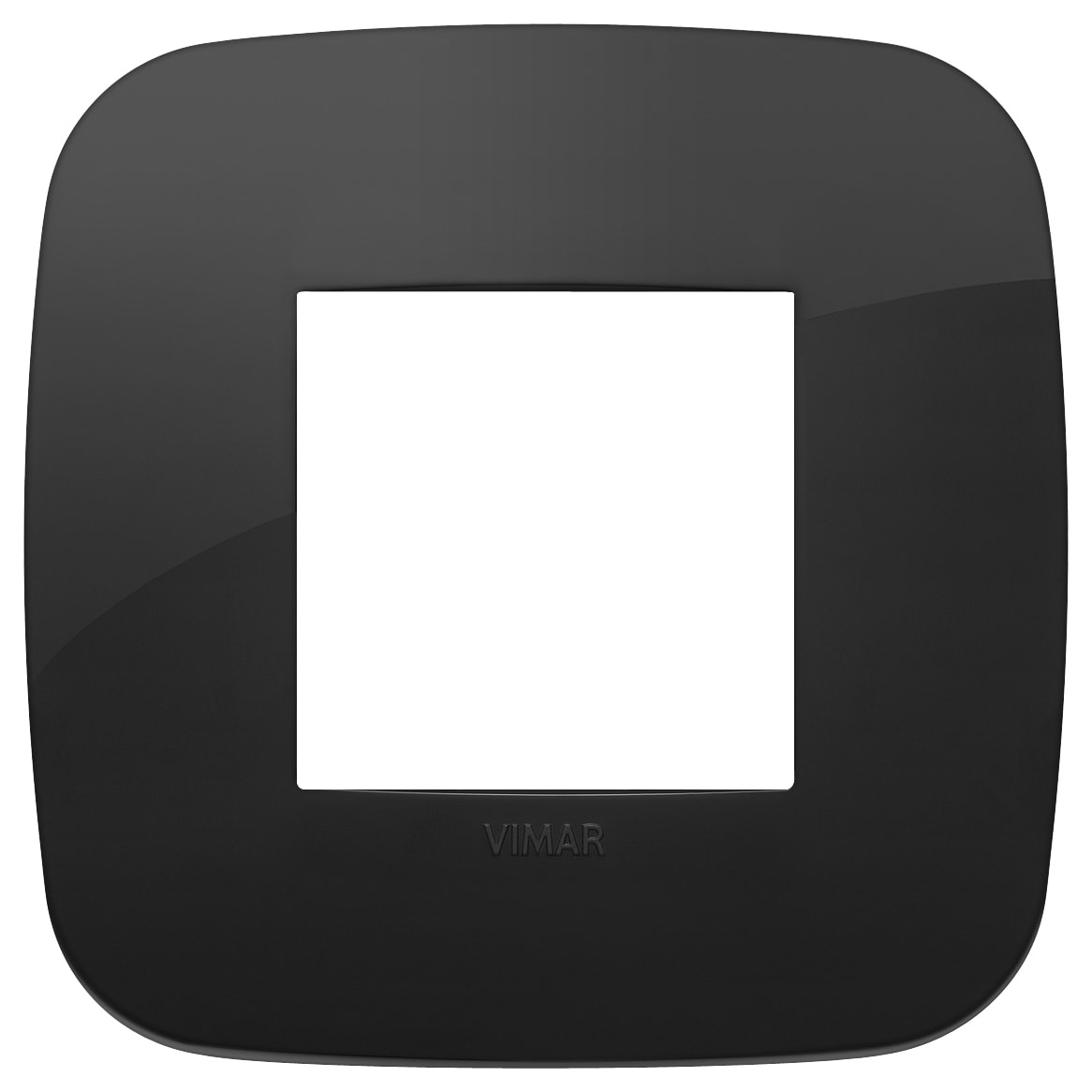 VIMAR - PLACCA ROUND 2M NERO