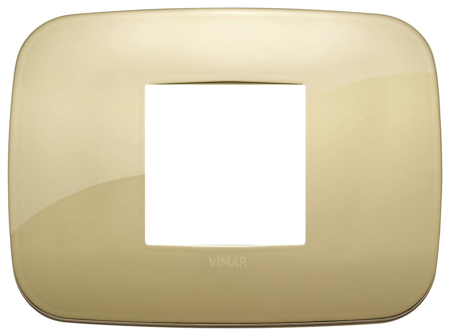 VIMAR - PLACCA ROUND 2M CENTRALI ORO