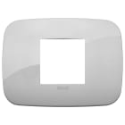 VIMAR - Placca Round 2 Moduli Centrali in Tecnopolimero Silver