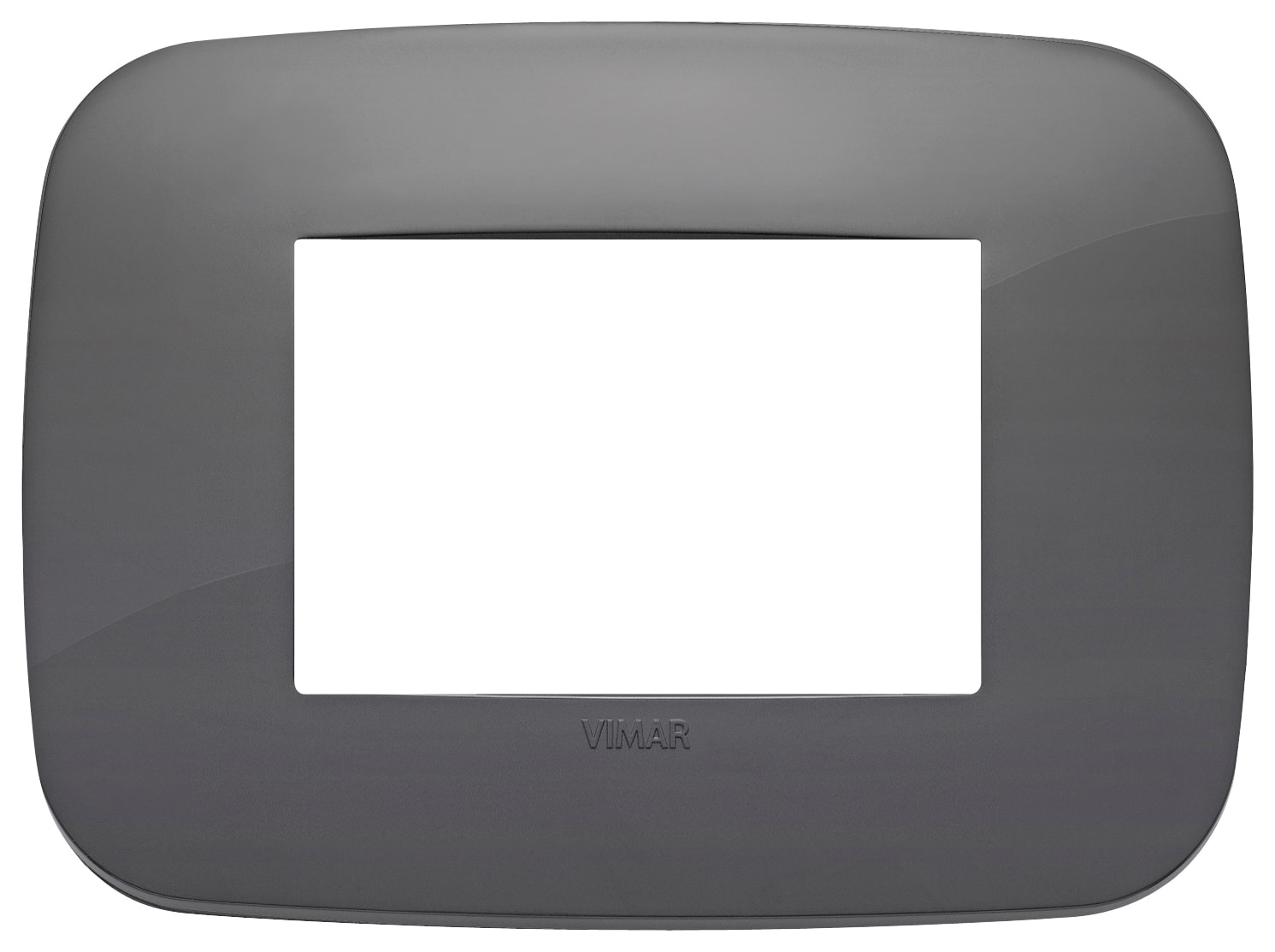 VIMAR - PLACCA ROUND 3M GRIGIO