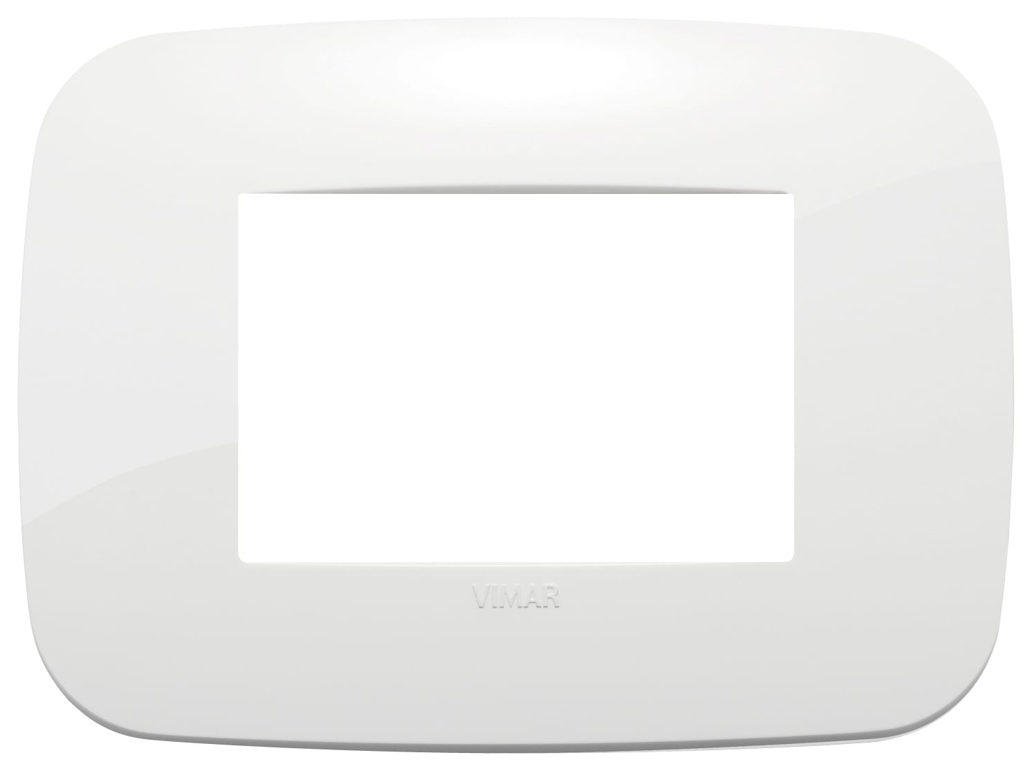 VIMAR - PLACCA ROUND 3M BIANCO