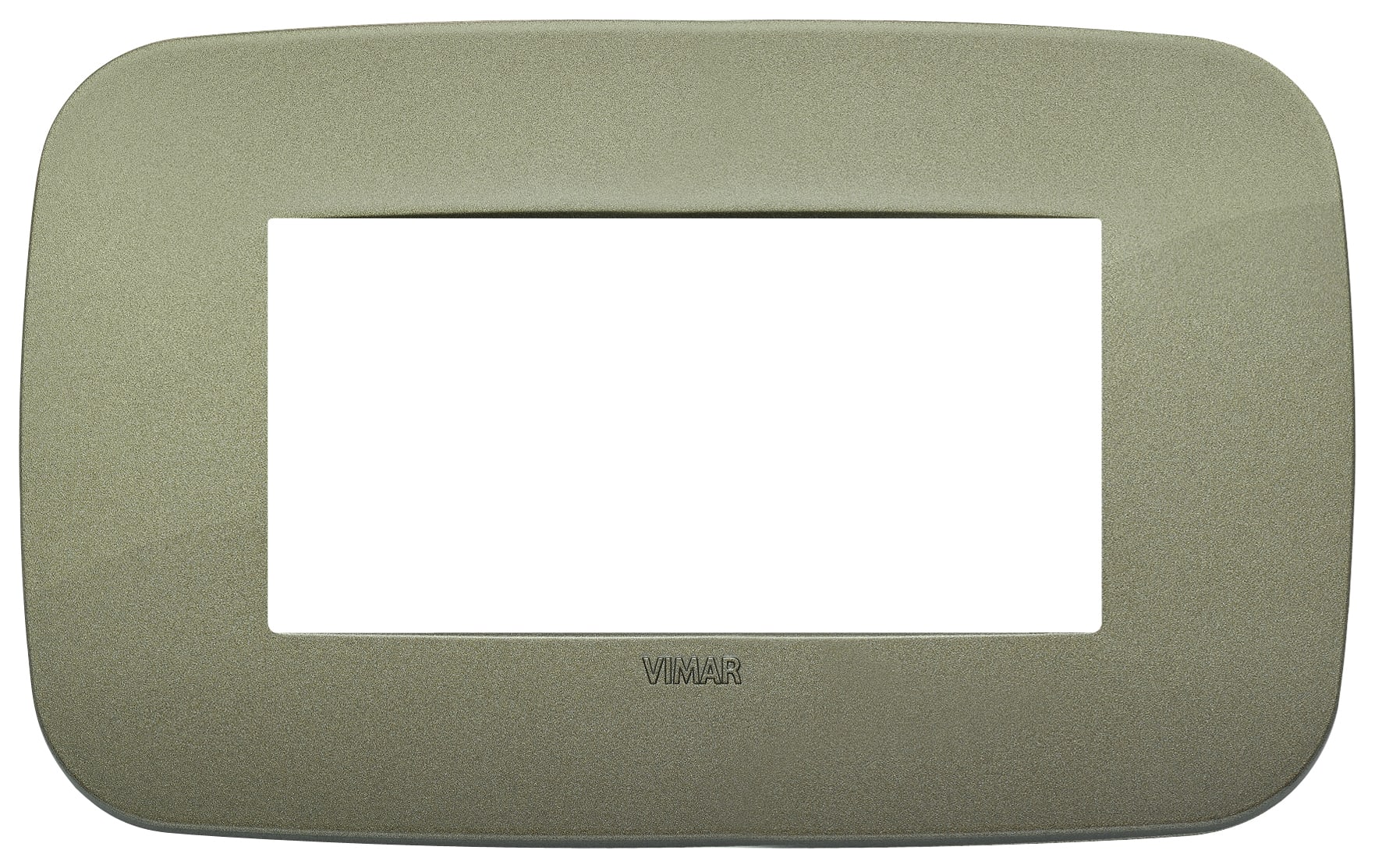 VIMAR - Placca tonda 4 moduli in tecnopolimero verde