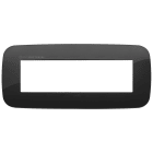 VIMAR - PLACCA ROUND 7M ANTIBATTERICO NERO