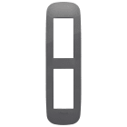VIMAR - PLACCA ROUND 2MP GRIGIO