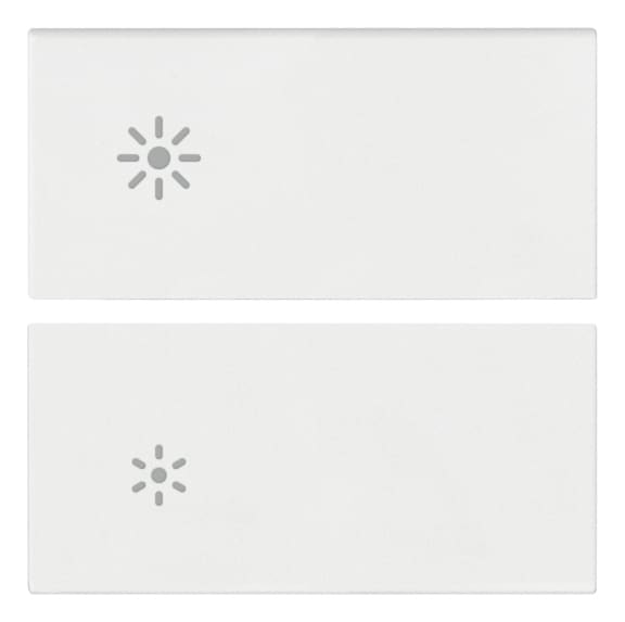 VIMAR - DUE MEZZI TASTI 2M DIMMER BIANCO