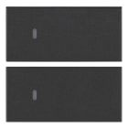 VIMAR - DUE MEZZI TASTI 2M NEUTRO PERS. GRIGIO