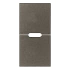 VIMAR - DUE MEZZI TASTI 1M NEUTRO PERS. METAL