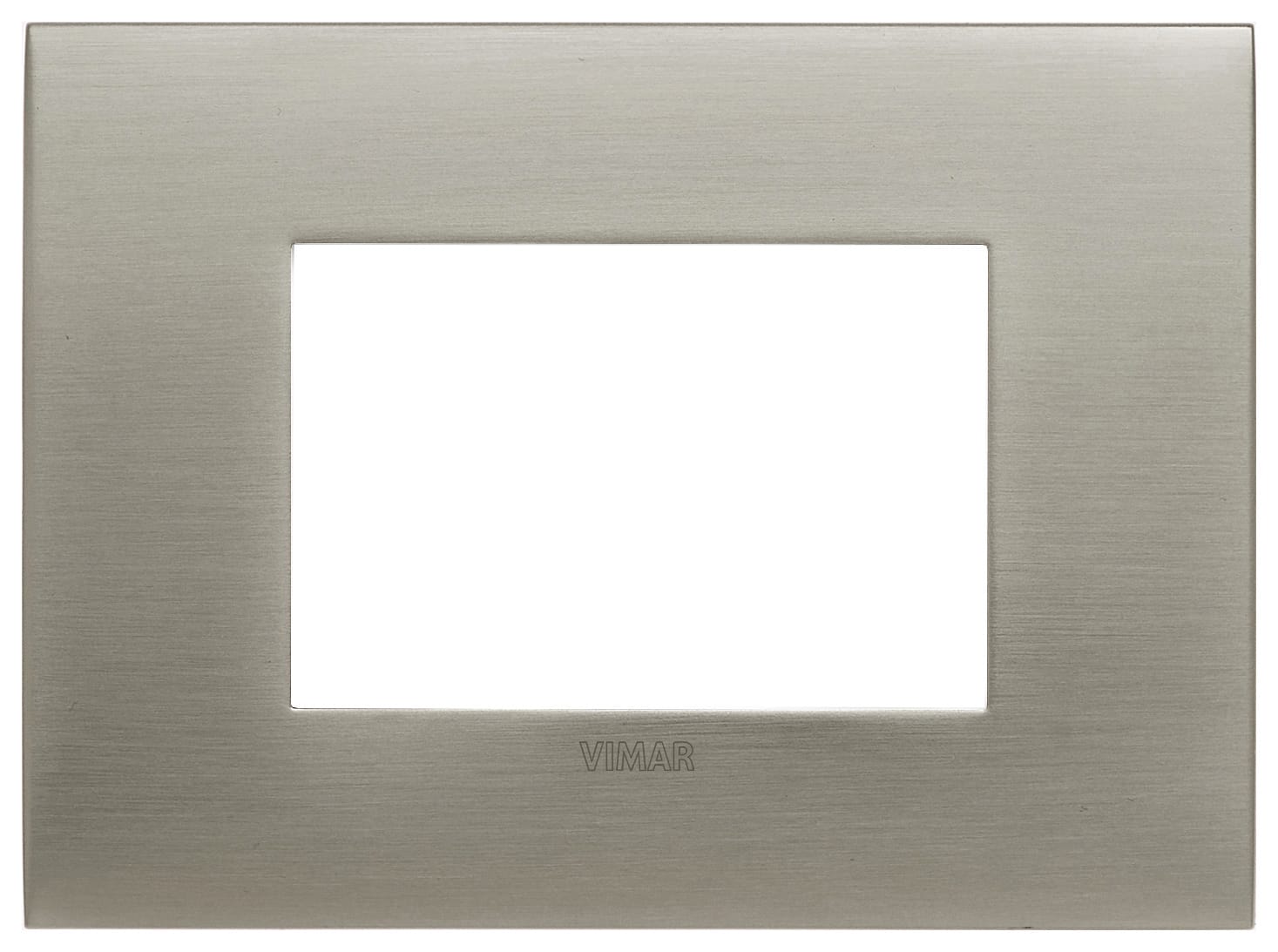 VIMAR - PLACCA ARKE FIT 3M ACCIAIO SPAZZOLATO