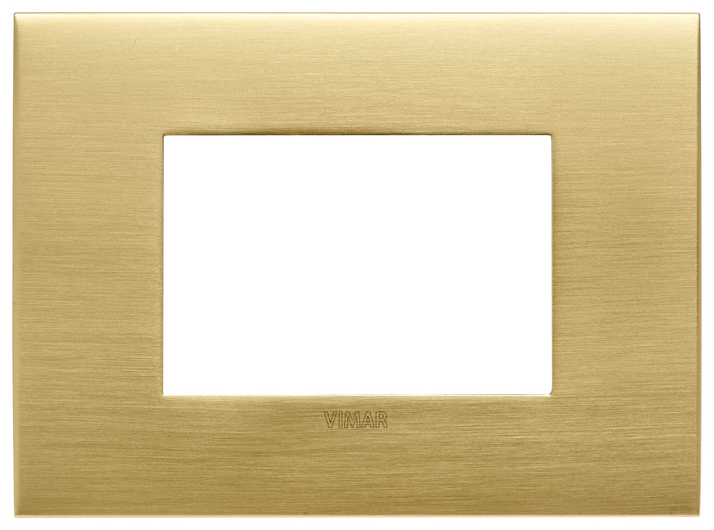 VIMAR - PLACCA FIT 3M OTTONE SPAZZOLATO