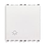 VIMAR - PULSANTE 1P NO 10A LUCE 2M BIANCO
