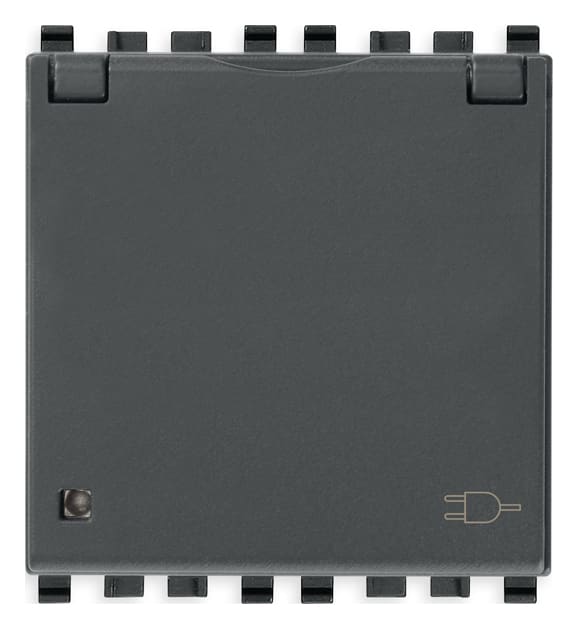 VIMAR - PRESA SICURY 2P+T 16A DE + COPER. GRIGIO