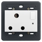 VIMAR - PRESA 2P+T 15A INGLESE INTERR. BIANCO