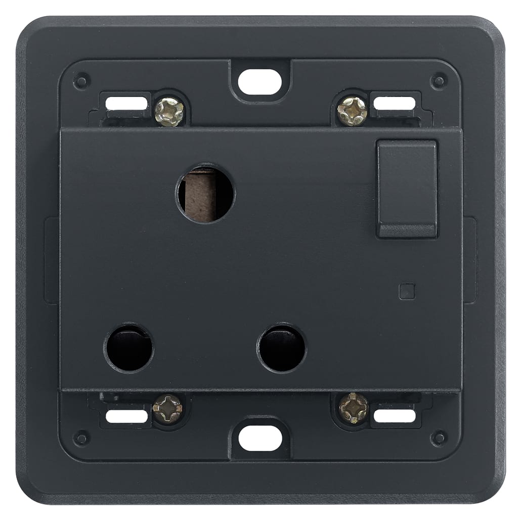VIMAR - PRESA 2P+T 15A INGLESE INTERR. GRIGIO