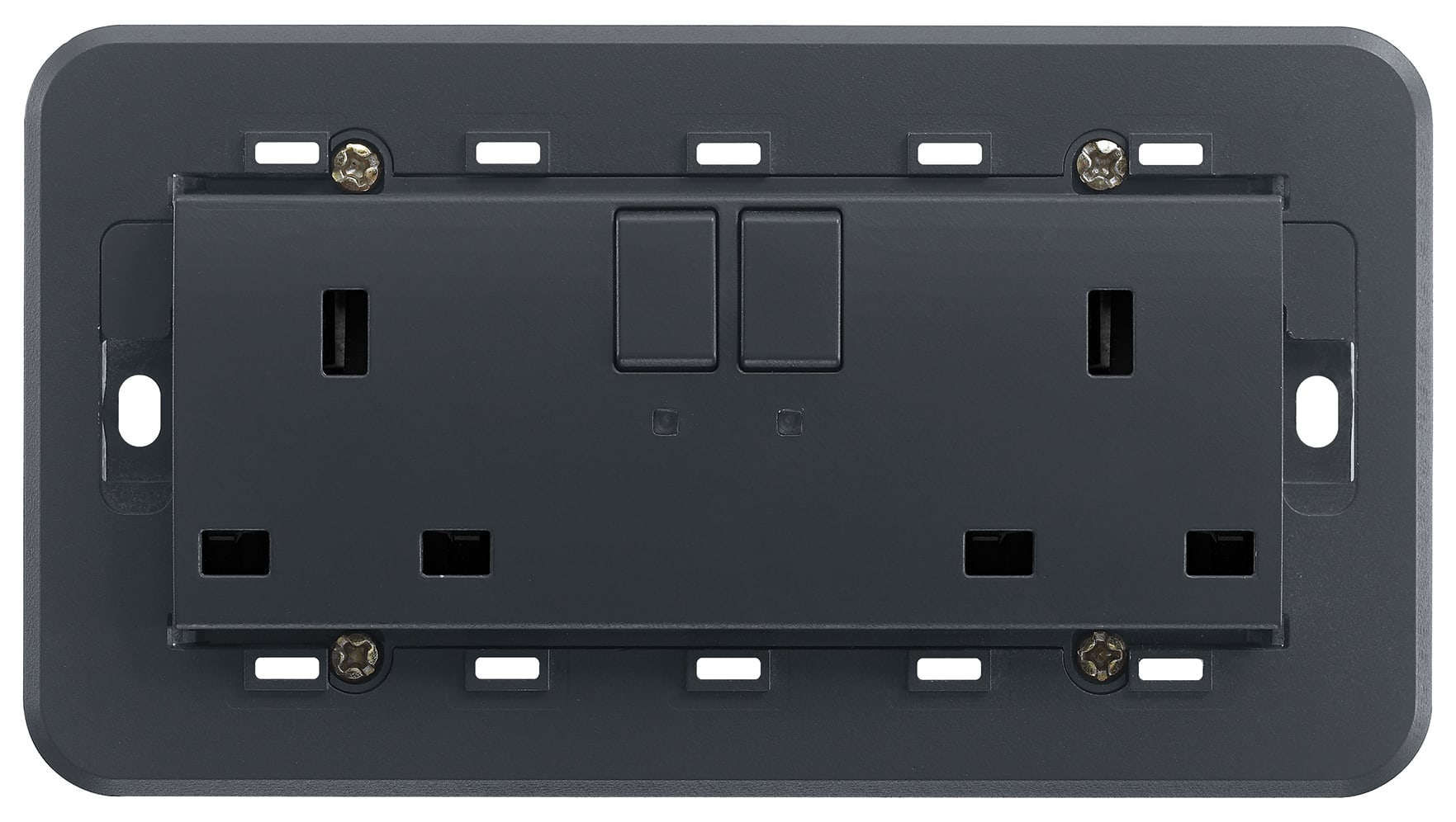 VIMAR - 2 PRESE 2P+T 13A INGLESE INTERR. GRIGIO