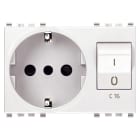 VIMAR - PRESA 2P+T 16A P30 INTB+MT C16 BIANCO