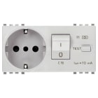 VIMAR - Presa 2P+T 16A P30 Intb+Mtdiff C16 Sicury Standard Italiano 230V 50Hz 10mA 3000A 4 Moduli