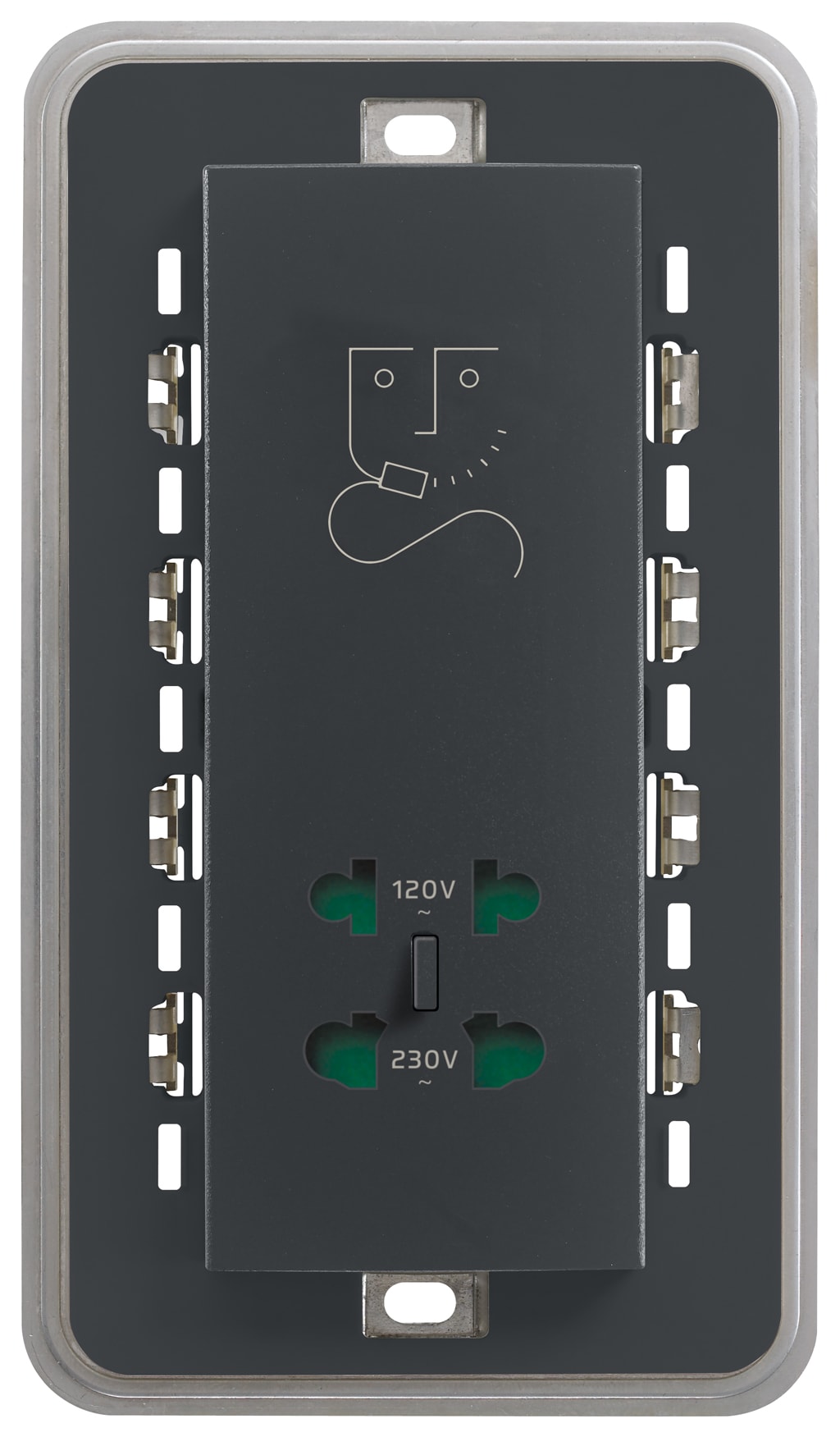 VIMAR - PRESA PER RASOIO VERTICALE 230V GRIGIO