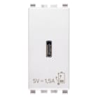 VIMAR - Alimentatore USB Tipo C 5V 1,5A Bianco per Dispositivi Elettronici