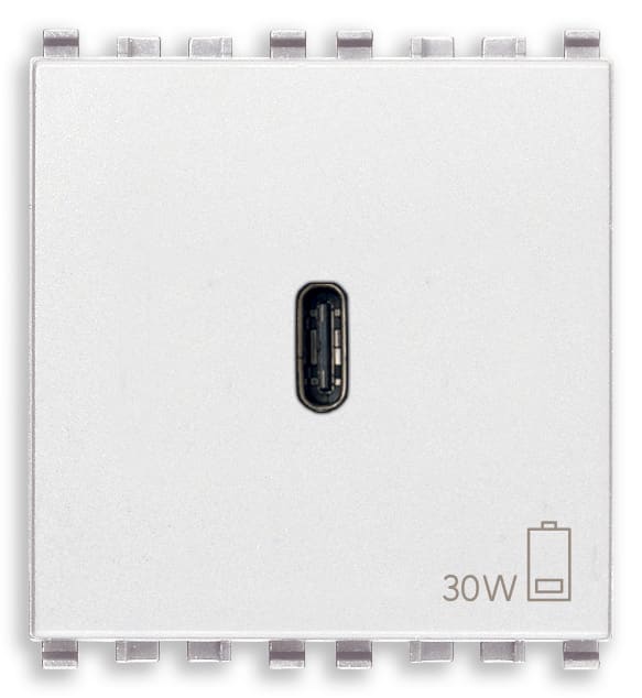 VIMAR - ALIMENTATORE USB C 30W PD BIANCO