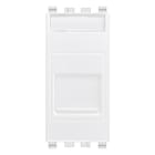 VIMAR - Adattatore Portello RJ45 Keystone Bianco con Protezione Antipolvere