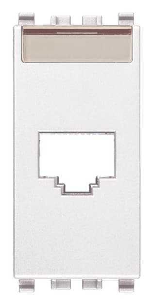 VIMAR - Adattatore Rj45 Amp Avaya Bianco - Connettori Amp/Tyco Jack Linea 110, Toolless Mtrj, Lucent Technologies/Systimax Mps100-Mgs500