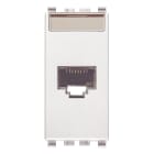 VIMAR - Presa Rj45 Netsafe Cat6 Utp Bianco - Connettore Non Schermato T568A/B, 8 Contatti, Morsetti Ad Incisione D'Isolante
