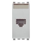 VIMAR - Presa Rj45 Netsafe Cat5E Ftp 110 Next - Connettore Schermato Universale T568A/B, 8 Contatti, Morsetti Ad Incisione D'Isolante Compatibile