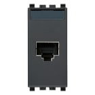 VIMAR - Presa Rj45 Netsafe Cat5E Ftp 110 Grigio - Connettore Schermato Universale T568A/B, 8 Contatti, Morsetti Ad Incisione D'Isolante Compatibile