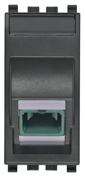 VIMAR - Presa Fibra Ottica Monomodale 9/125 µm Sc Grigio Adattatore Simplex Apc
