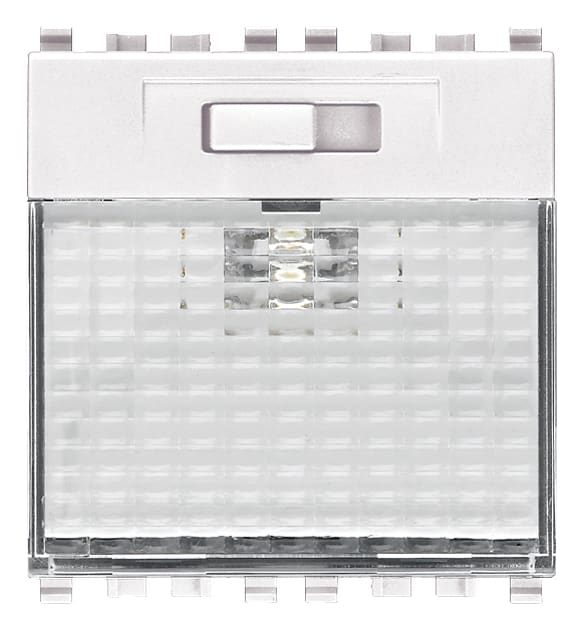 VIMAR - Lampada Segnapasso Led 230V Bianco Alta Efficienza Luce Regolabile Tre Livelli Moduli