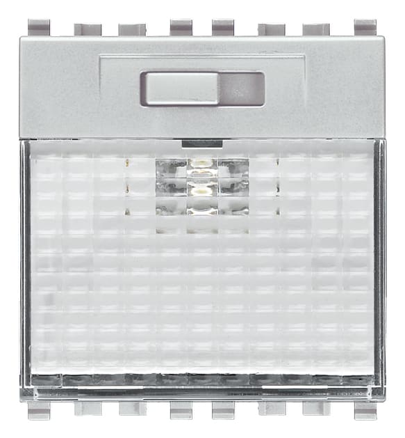 VIMAR - Lampada Segnapasso Led 230V Alta Efficienza Luce Regolabile Su Tre Livelli 2 Moduli