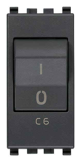 VIMAR - INTERRUTTORE MT 1P+N C6 120-230V GRIGIO