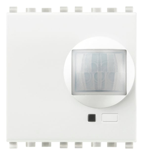 VIMAR - Rivelatore Bianco By-Alarm Plus a Doppia Tecnologia - Funzione Antimascheramento, Installazione Interno - 2 Moduli