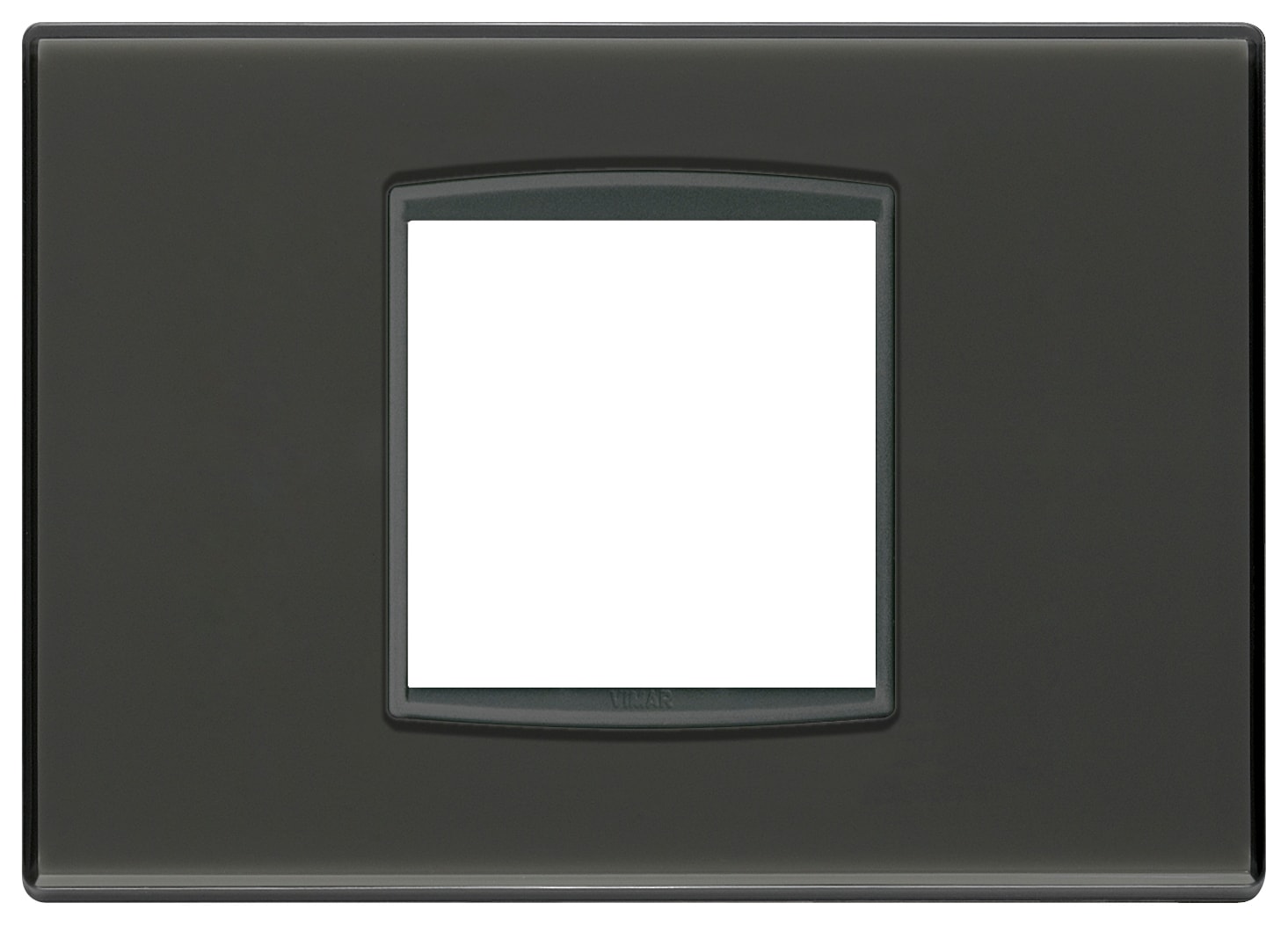 VIMAR - PLACCA CLASSIC 2M CENTR REFLEX ANTRACITE