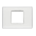 VIMAR - PLACCA CLASSIC 2M CENTR REFLEX GHIACCIO