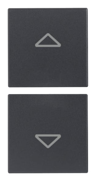 VIMAR - DUE MEZZI TASTI 1M SIMBOLI FRECCE GRIGIO