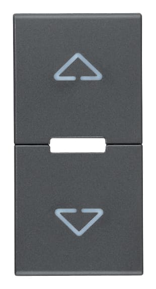 VIMAR - DUE MEZZI TASTI 1M SIMBOLI FRECCE GRIGIO