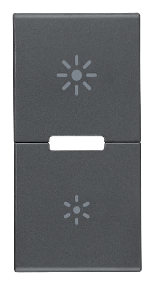 VIMAR - DUE MEZZI TASTI 1M DIMMER GRIGIO