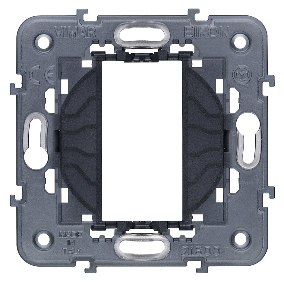 VIMAR - Supporto 1 Modulo Senza Viti Laterali per Scatole Incasso 60mm o 56x56mm