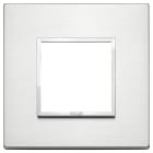 VIMAR - PLACCA 2M ALLUMINIO BRILLANTE