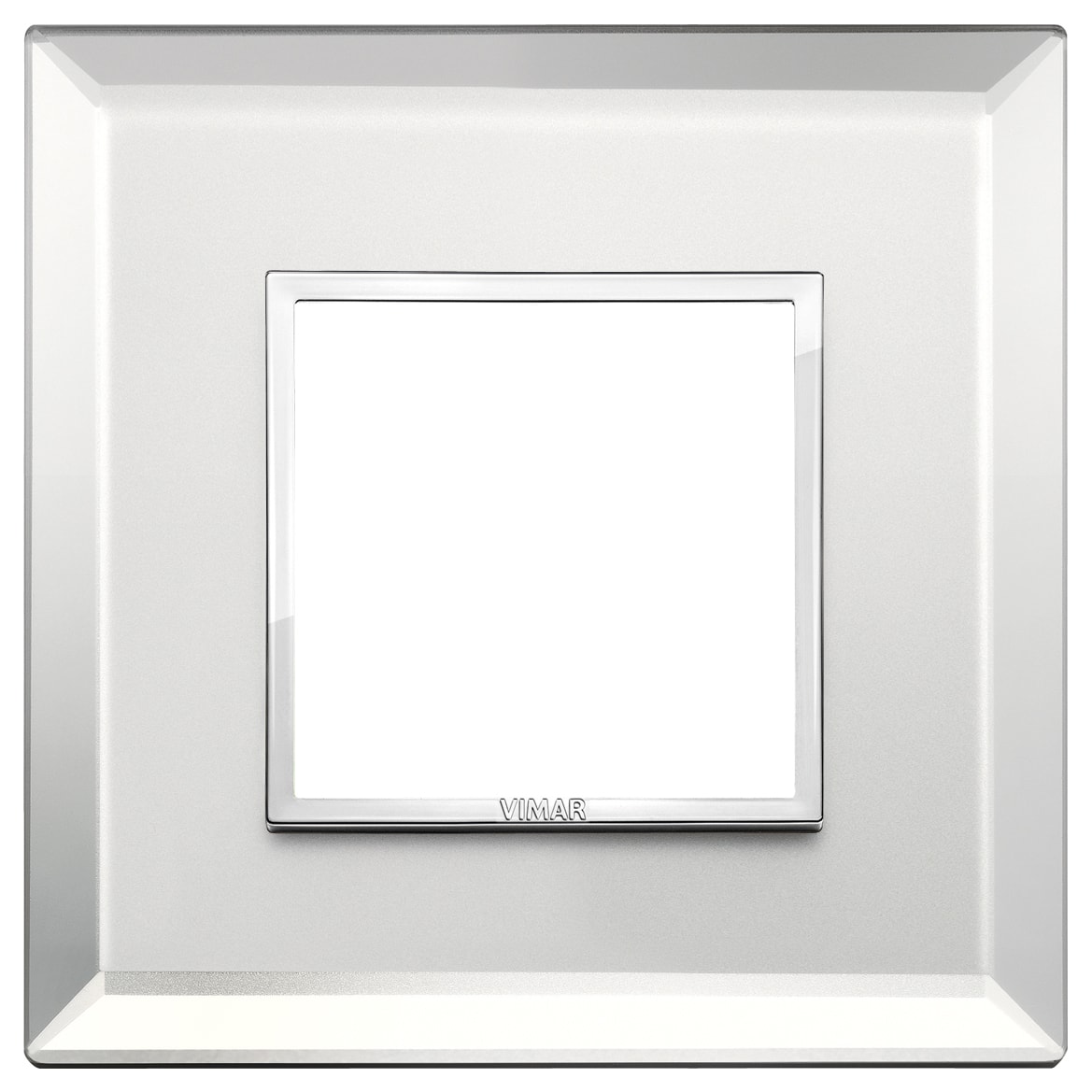 VIMAR - PLACCA 2M ARGENTO GHIACCIO