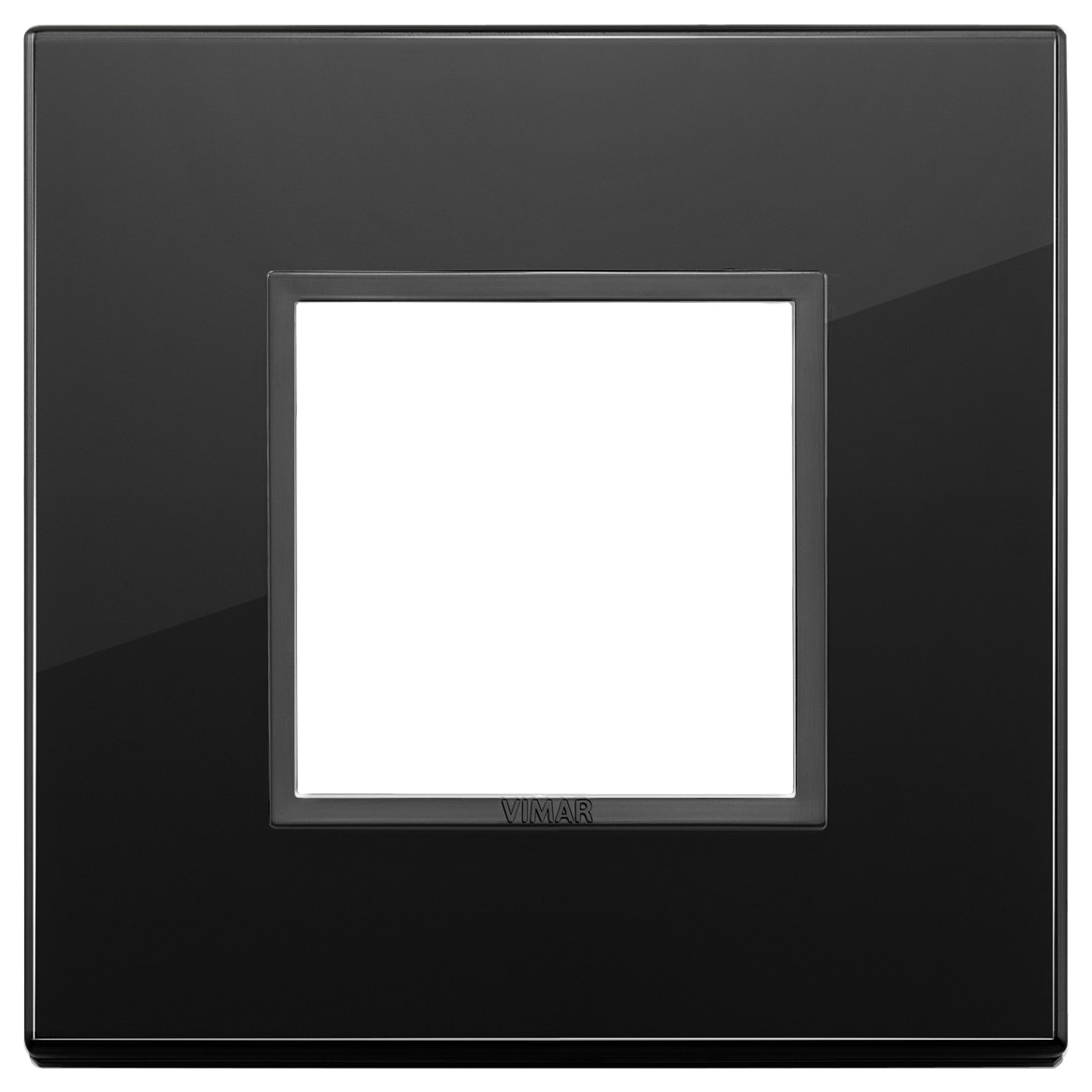 VIMAR - PLACCA 2M NERO TOTALE DIAMANTE
