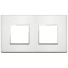 VIMAR - PLACCA 4M (2+2)INT71 ALLUMINIO BRILLANTE