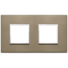 VIMAR - PLACCA 4M (2+2) INT71 BRONZO SCURO
