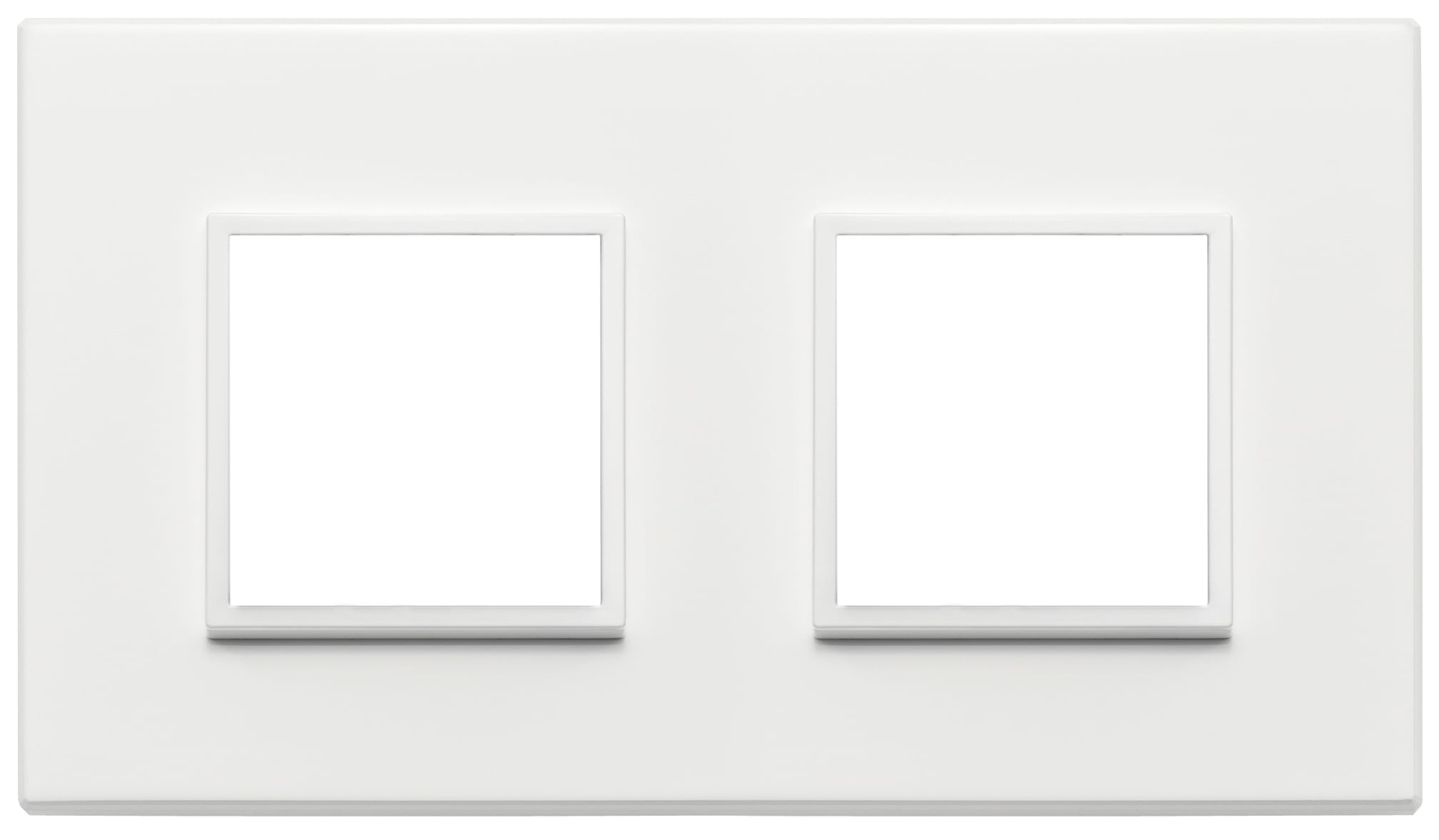 VIMAR - PLACCA 4M (2+2) INT71 BIANCO TOTALE